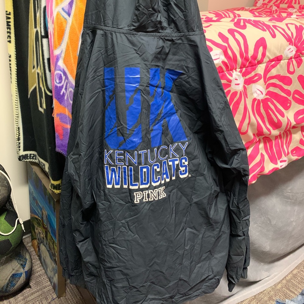 VS pink UK rain jacket